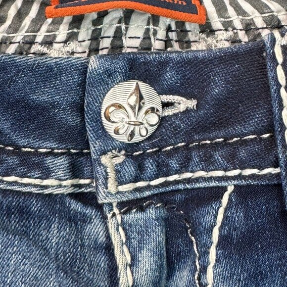 Rock Revival Jeans Skinny Stacey Distressed Low Rise Glittered Women's Size 28 - Picture 8 of 14